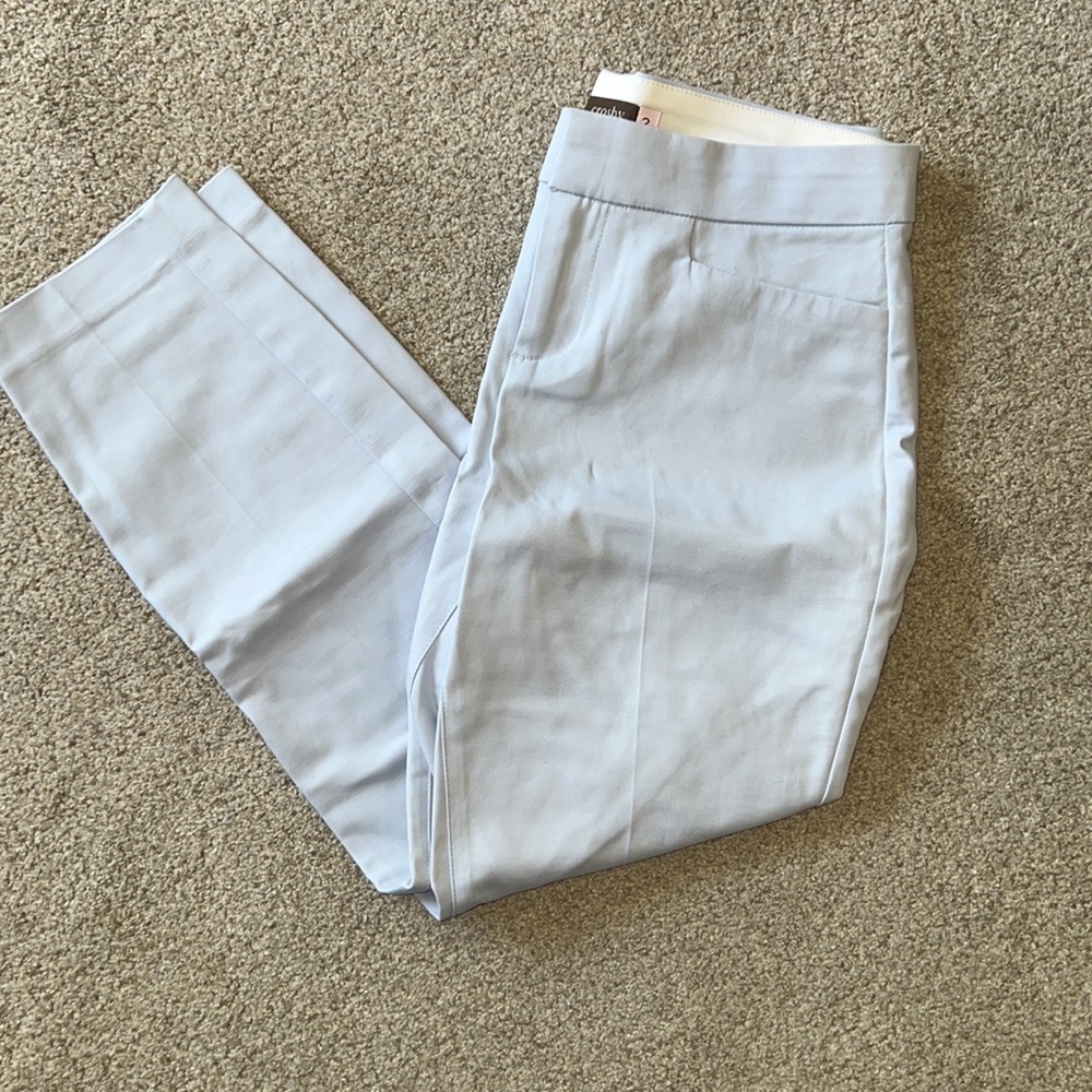 Crosby light blue ankle dress pants